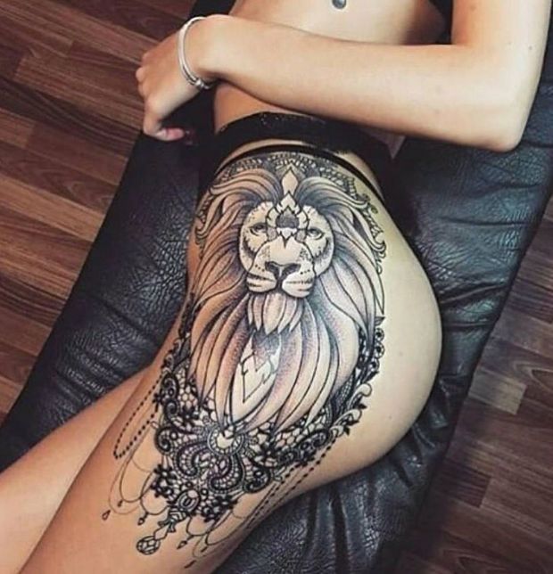 Tatuaże lwy dla kobiet